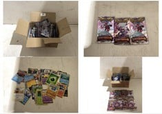 BOX OF ASSORTED POKEMON CARDS TO INCLUDE SWORD & SHIELD LOST ORIGIN 10 ADDITIONAL GAME GARDS