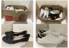 APPROX X 9 ASSORTED ADULTS SHOES TO INCLUDE MENS H&M TRAINERS IN WHITE SIZE SIZE 44