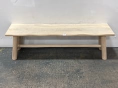 ALBERTA BENCH NATURAL RUSTIC 145X350X440MM - ITEM NO. 392054 - RRP £359