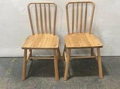 WYCOMBE DINING CHAIR 450X560X920MM (2PK) - ITEM NO. 205795 - RRP £ 749