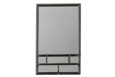 MILTON RECTANGLE MIRROR BLACK 300X100X480MM - 253710 - RRP £89.95