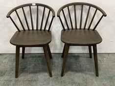 CRAFT DINING CHAIR MOCHA (2PK) 540X520X760MM - 529958 - RRP £499.95