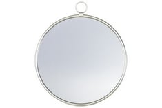 BAYSWATER SILVER ROUND MIRROR 610X700MM - ITEM NO. 407376 - RRP £ 104.95