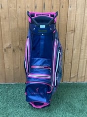 GOLFINO NAVY/PINK/GREY LADIES GOLF CART BAG