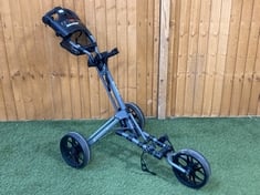 BENROSS SLIDER 3-WHEEL PUSH GOLF TROLLEY - RRP £189