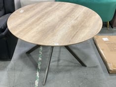 ROUND OAK EFFECT DINING TABLE