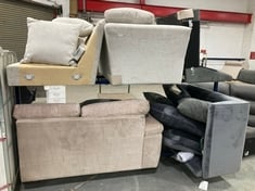 QTY OF ASSORTED ITEMS TO INCLUDE 2 SEATER END SOFA PART IN BEIGE FABRIC (PART ONLY)