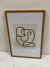 MISINEA LINE DRAWING FRAMED ART - ITEM NO. 411700 - RRP £138