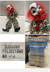 APPROX 372 STONE THE CROWS ITEMS TO INCLUDE CLOWN PUPPET TOTAL RRP OF PALLET £6169