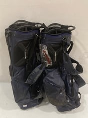 2 X STROMBERG THE OPEN WATERPROOF GOLF CART BAG IN BLUE - RRP £189 EACH