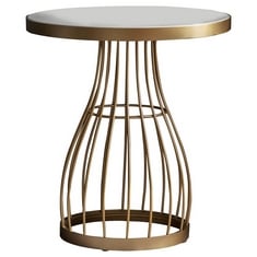 SOUTHGATE SIDE TABLE CHAMPAGNE 500X500X550MM - 255844 - RRP £399