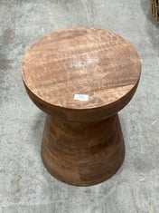 DARK WOODEN SIDE TABLE