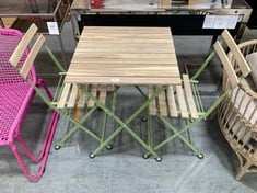 RONDA 3 PIECE BISTRO SET CEDAR - RRP £229