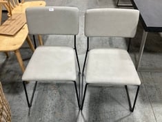 CHALKWELL DINING CHAIR SILVER GREY 2 PACK - RRP £349