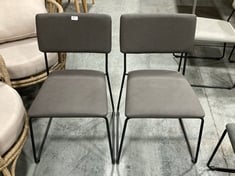 CHALKWELL DINING CHAIR OATMEAL 2 PACK - RRP £349