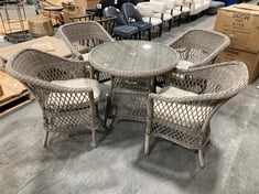 MENTON 4 SEATER ROUND DINING SET - RRP £1499