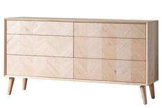 MILANO 6 DRAWER CHEST 1340X450X700MM - 252089 - RRP £1499