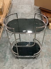 BEAUCHAMP DRINKS TROLLEY SILVER - RRP £375