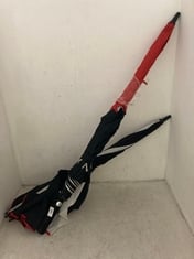 WS UMBRELLA IN BLACK / RED (BROKEN) TO INCLUDE BENROSS UMBRELLA IN BLACK / RED (BROKEN)