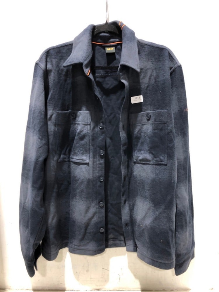 BOSS WEE CHECK SHIRT NAVY - SIZE M