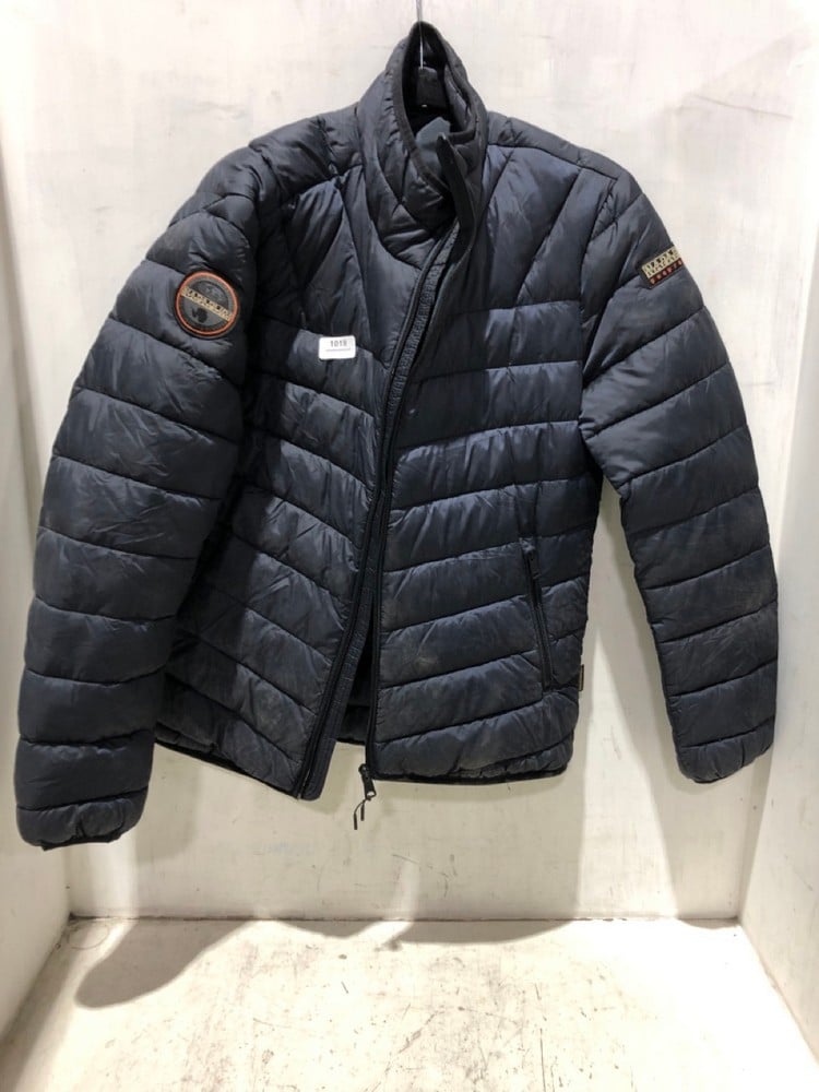 NAPAPIJRI NAVY PADDED COAT - SIZE L