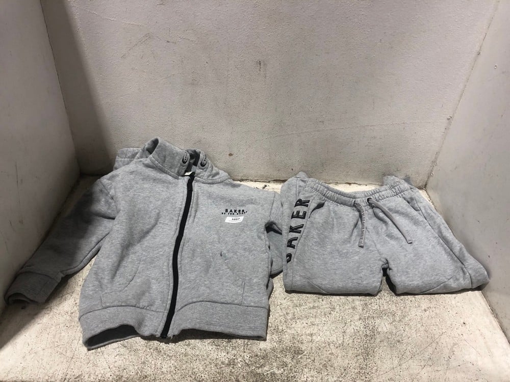 TED BAKER KIDS GREY TRACKSUIT - SIZE 7 YEARS