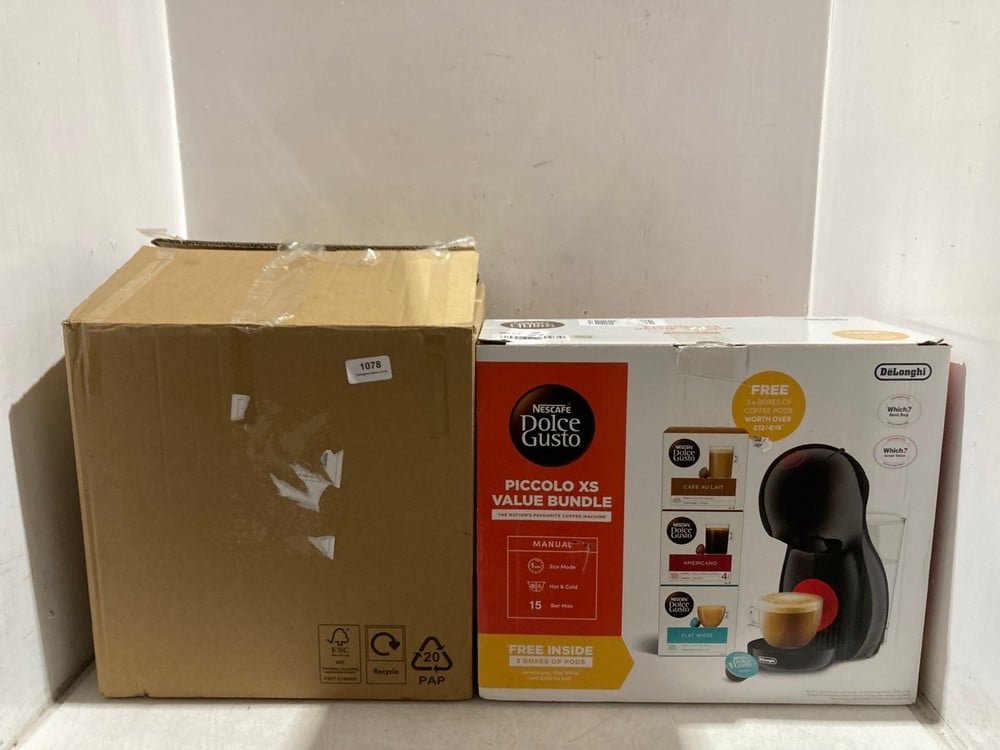 DELONGHI NESCAFE DOLCE GUSTO PICCOLO XS COFFEE MACHINE TO INCLUDE BREVILLE ONE-TOUCH COFFEE HOUSE