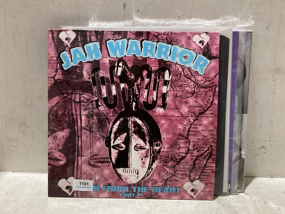 4 X ASSORTED VINYS TO INCLUDE JAH WARRIOR FROM THE HEART VINYL