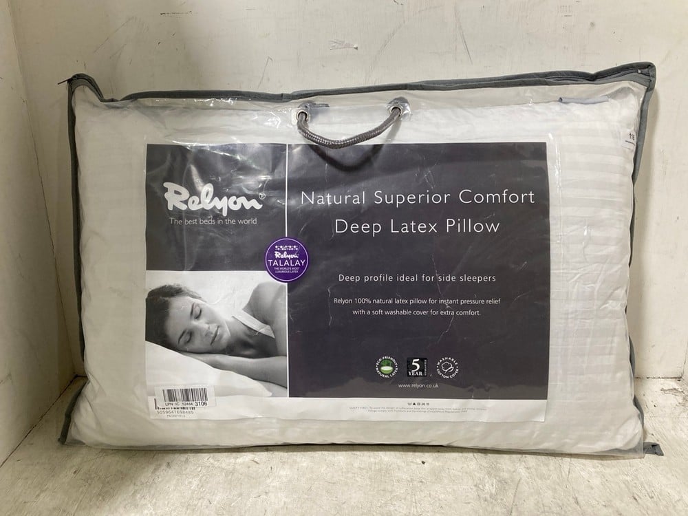 RELYON NATURAL SUPERIOR COMFORT DEEP LATEX PILLOW