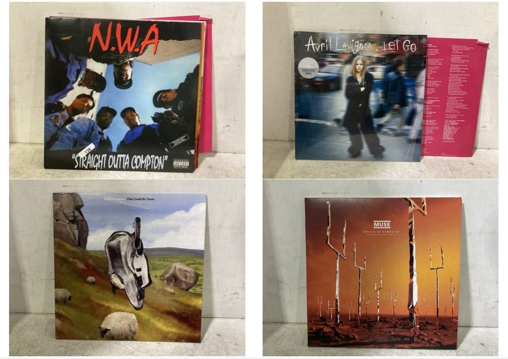 5 X ASSORTED VINYLS TO INCLUDE N.W.A STRAIGHT OUTTA COMPTON VINYL