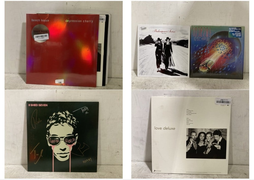 5 X ASSORTED VINYLS TO INCLUDE SHED SEVEN LIQUID GOLD VINYL