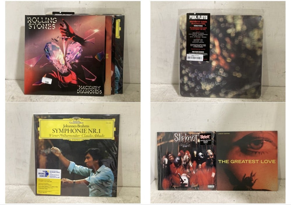 5 X ASSORTED VINYLS TO INCLUDE ROLLING STONES HACKNEY DIAMONDS VINYL