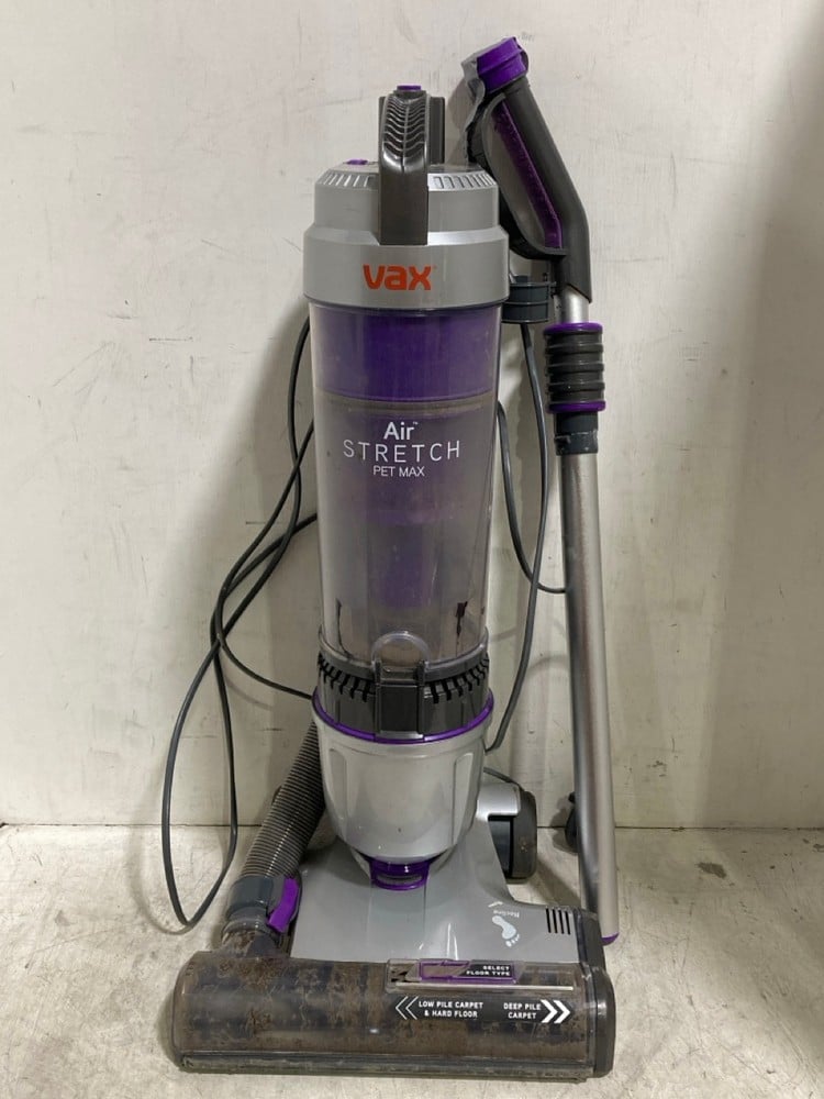 VAX AIR STRETCH PET MAX UPRIGHT VACUUM CLEANER - MODEL NO. U85-AS-PME - RRP £119