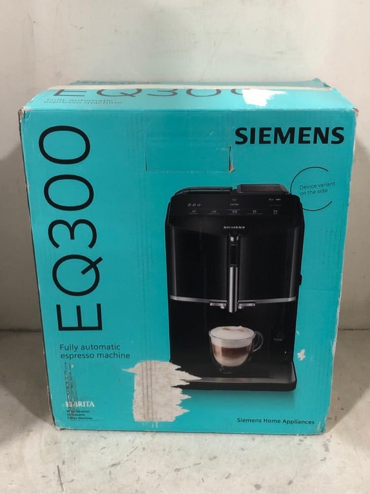 SIEMENS BEAN TO CUP FULLY AUTOMATIC FREESTANDING COFFEE MACHINE EQ 300 - RRP £369