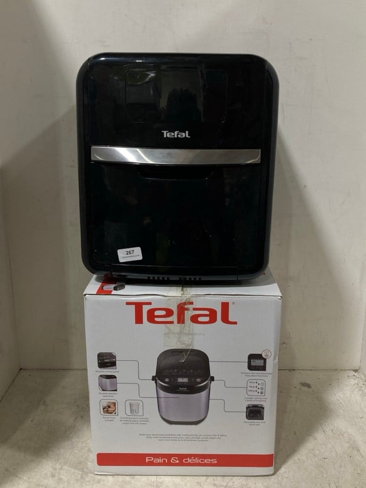 TEFAL EASYFRY 11L 9-IN-1 AIR FRYER & OVEN LF10-P TO INCLUDE TEFAL PAIN & DELICES BREAD MAKER SILVER & BLACK PF240E40