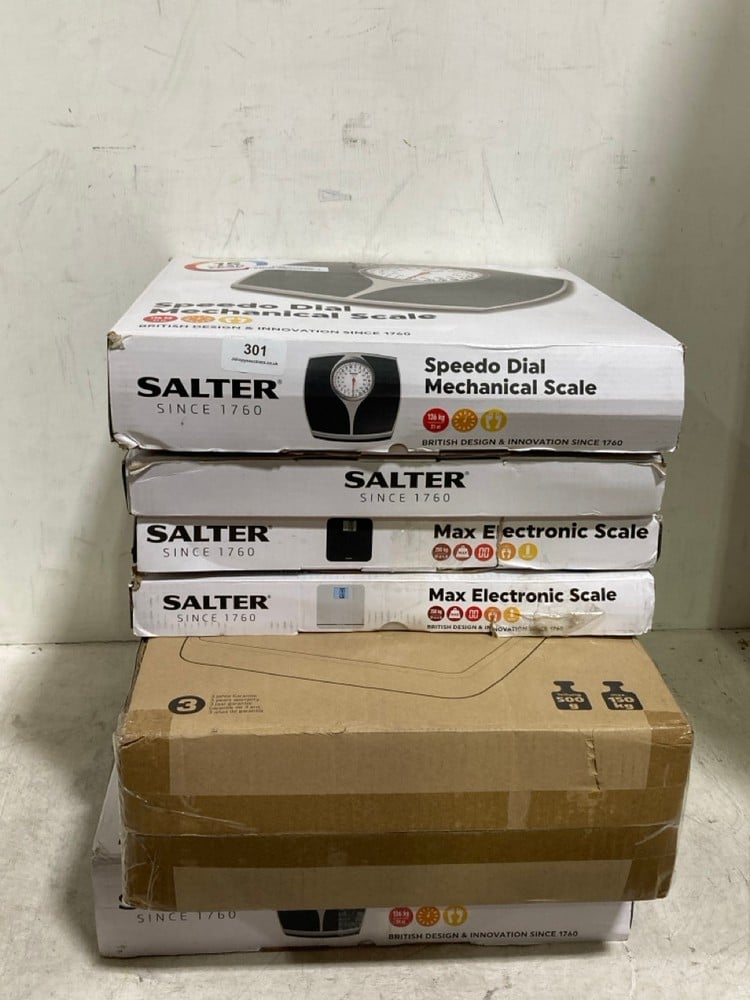 6 X ASSORTED ITEMS TO INCLUDE SALTER SPEEDO DIAL MECHANICAL SCALE