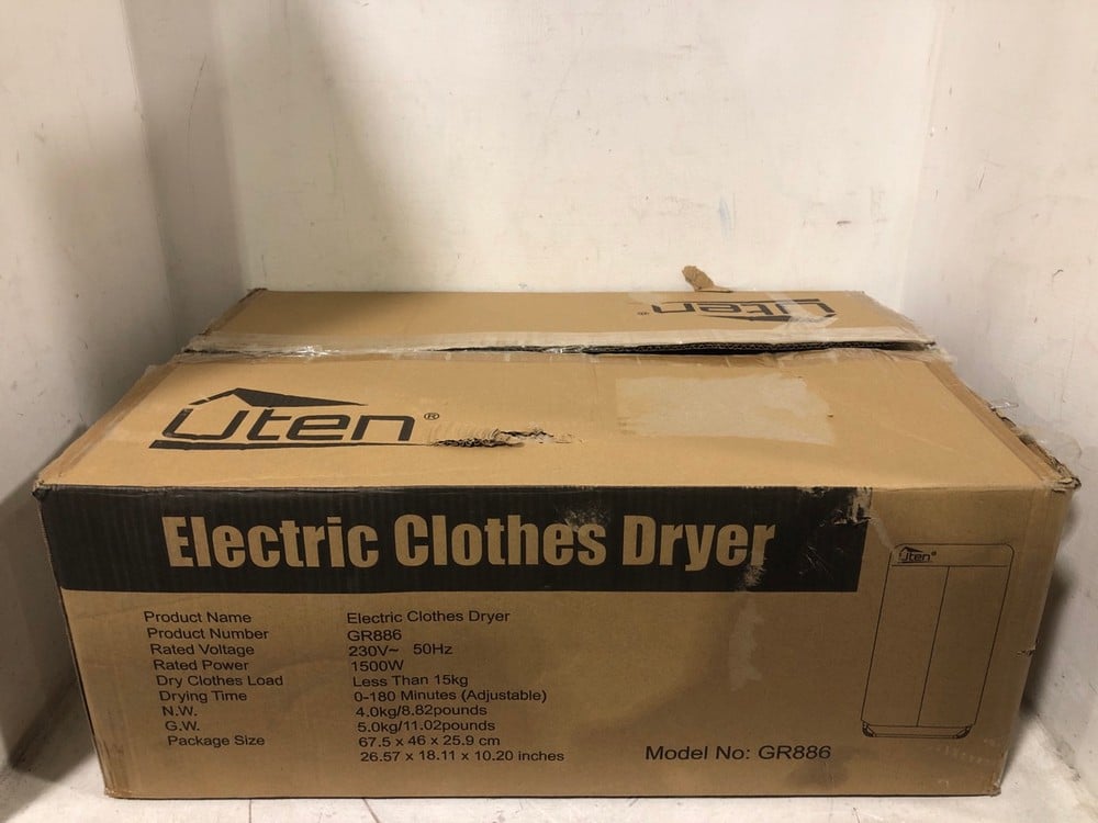 UTEN ELECTRIC 2 TIER HEATED CLOTHES DRYER GR886