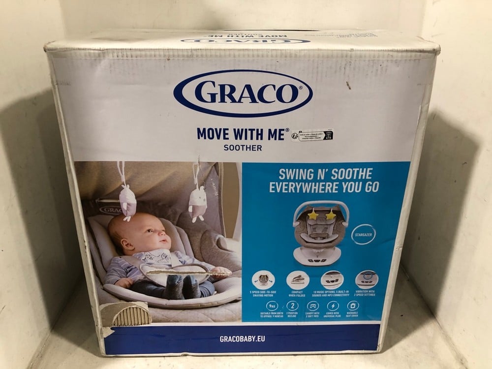 GRACO MOVE WITH ME SOOTHER BABY SWING - RRP £150