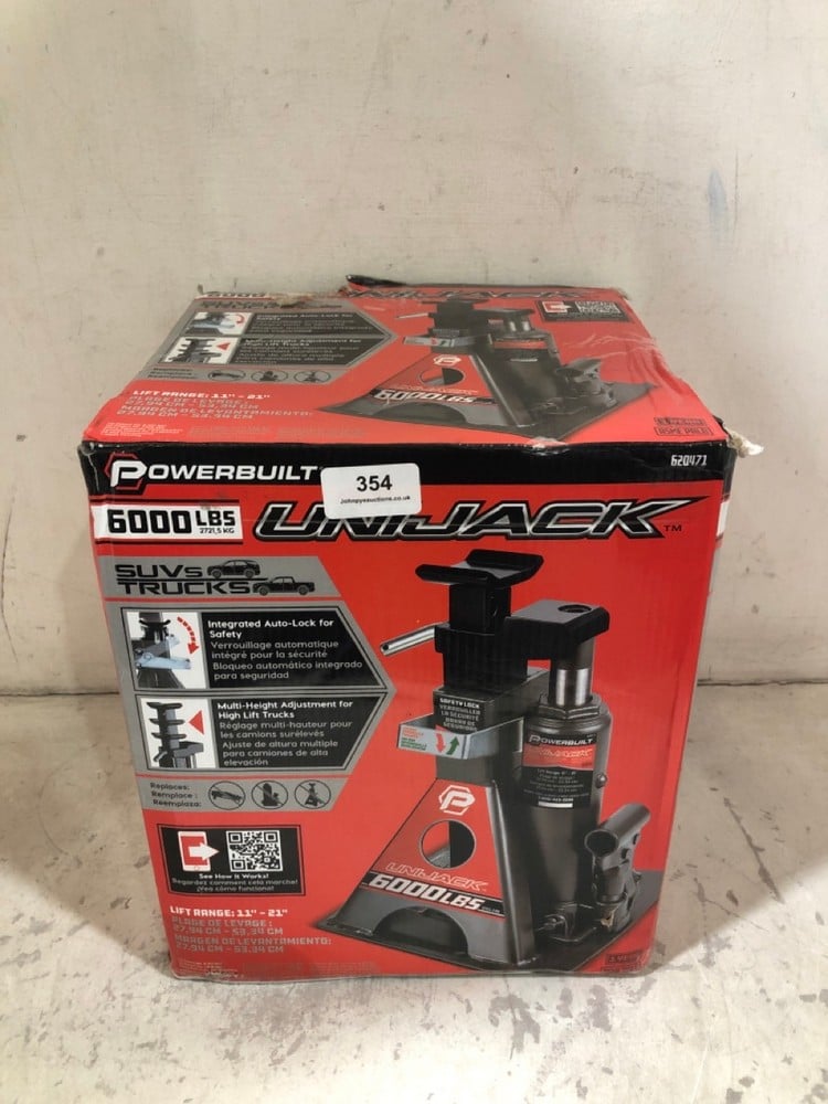 POWERBUILT UNIJACK 6000LBS LIFT RANGE: 11"-21"