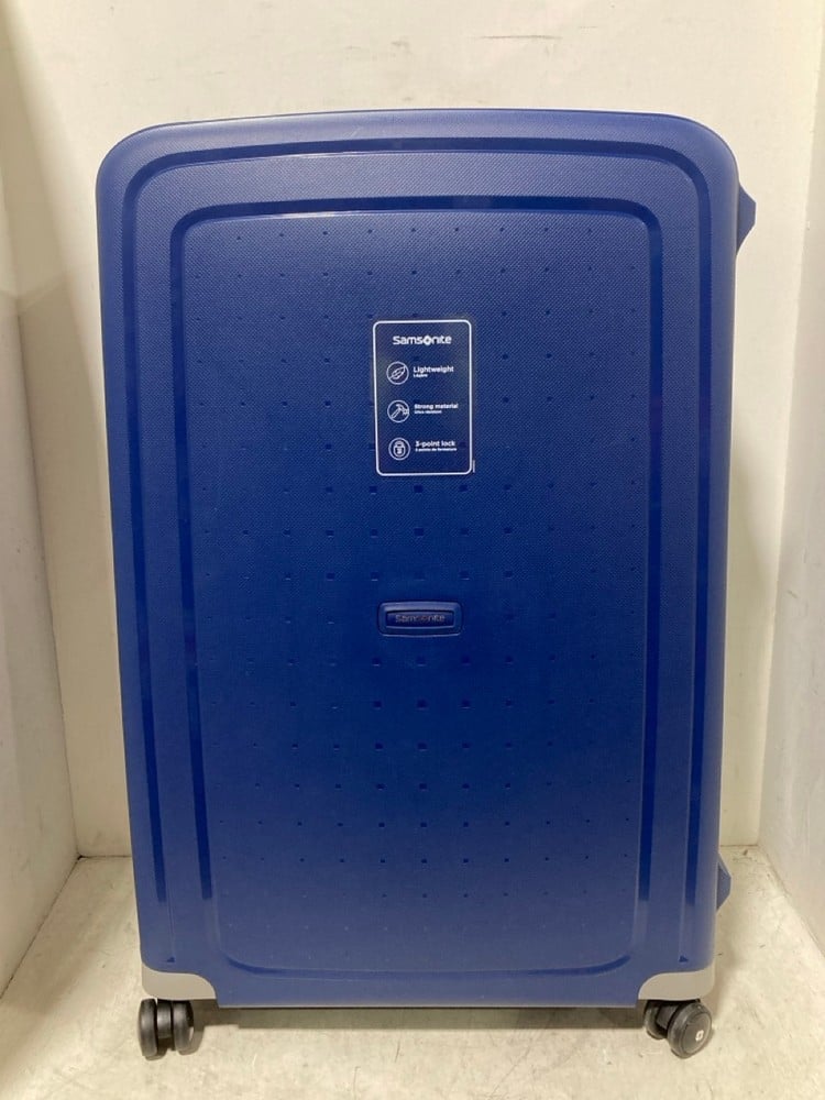 SAMSONITE BLUE 4 WHEEL SUITCASE