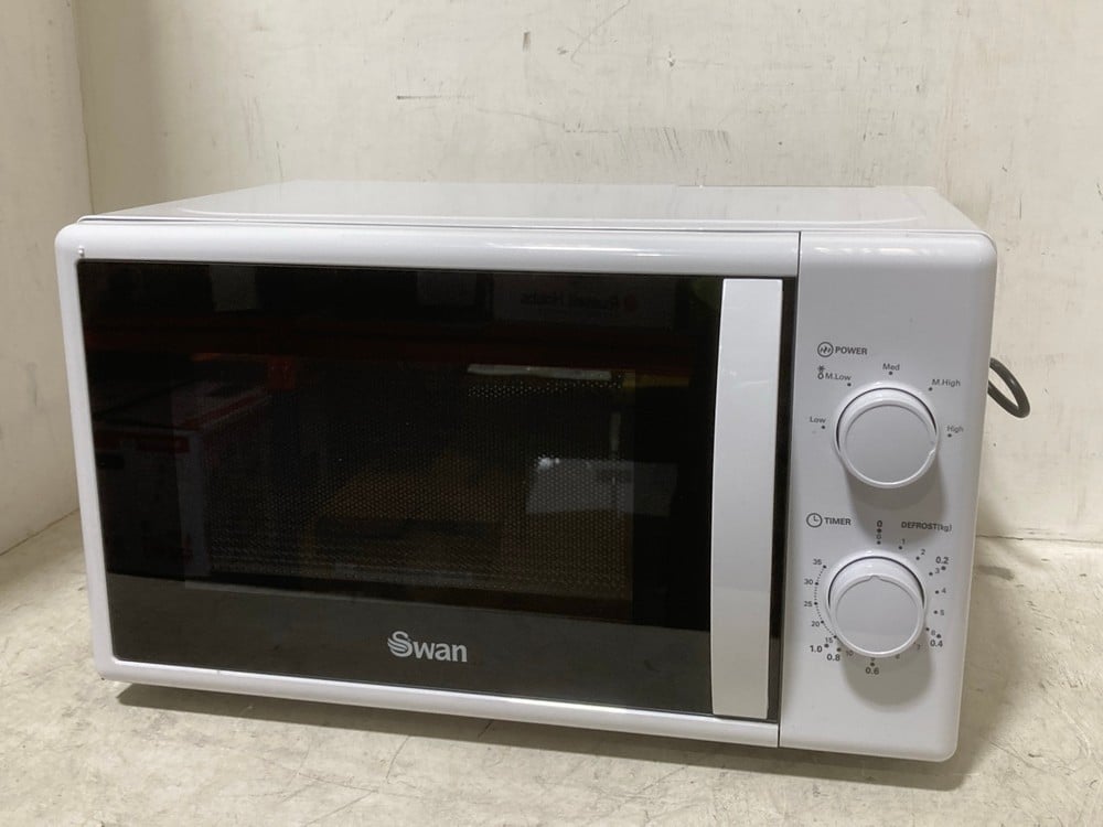 SWAN 20L 700W MANUAL MICROWAVE OVEN WHITE