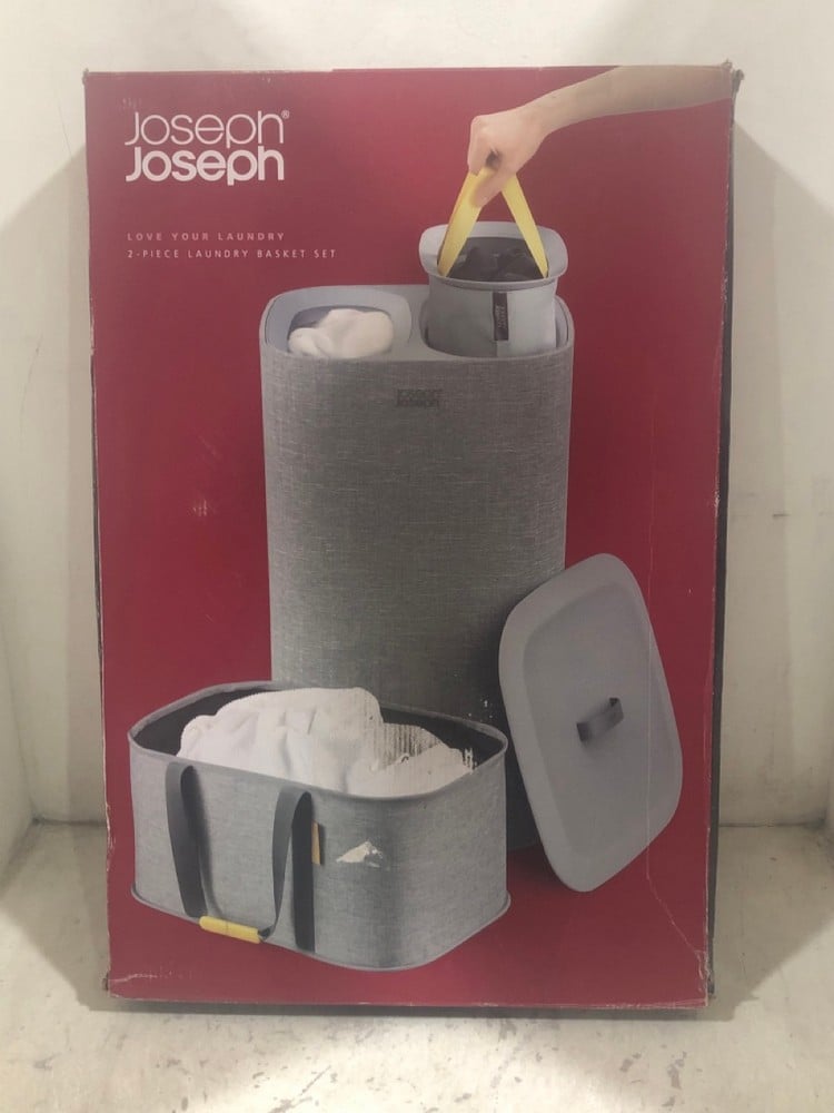 JOSEPH JOSEPH HOLD-ALL COLLAPSIBLE LAUNDRY BASKET IN GREY