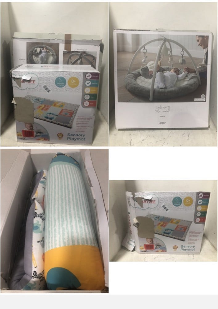 3 X BABY ITEMS TO INCLUDE BABYZEE SENSORY PLAYMAT