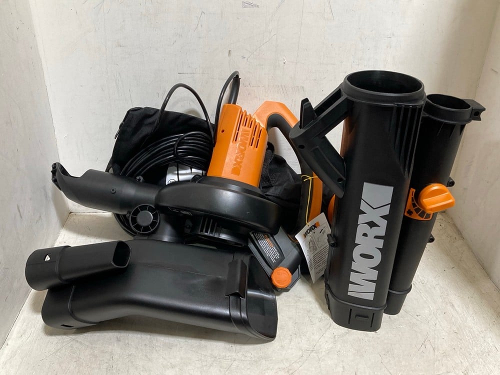 WORX 3000W ALL IN ONE LEAF BLOWER/ VAC - MODEL NO. WG505E - RRP £104