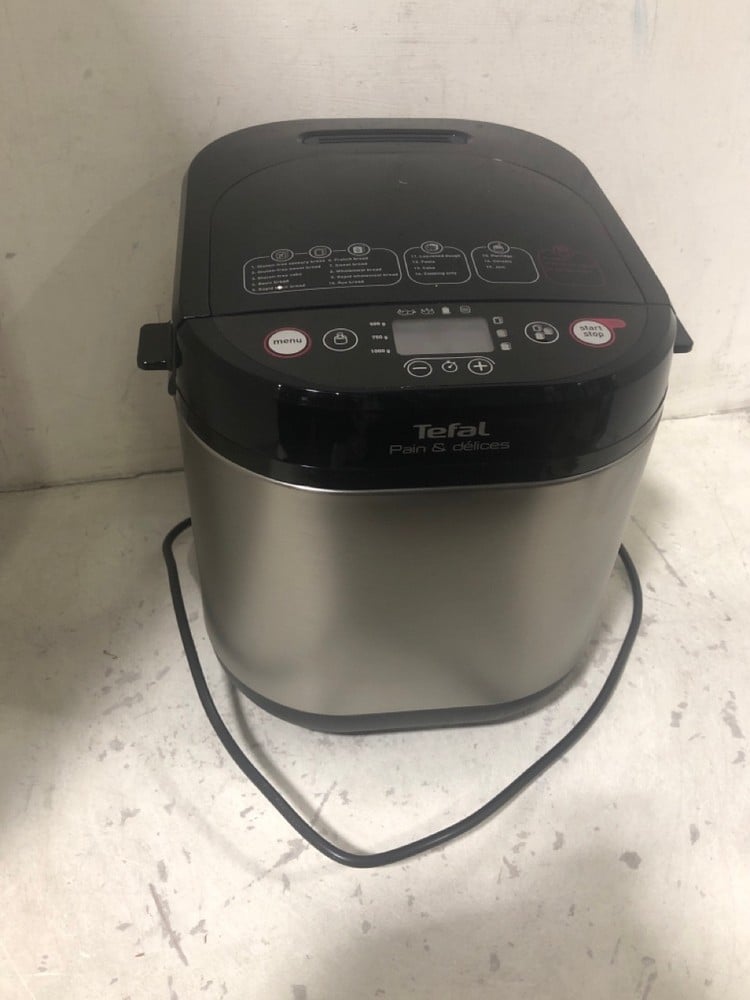 TEFAL PAIN & DELICES BREAD MAKER SILVER & BLACK PF240E40