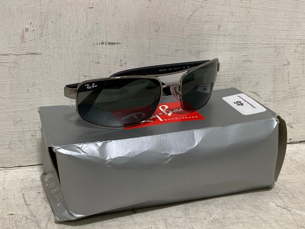 RAY BAN GUNMETAL SUNGLASSES - ORB3445 - RRP £144