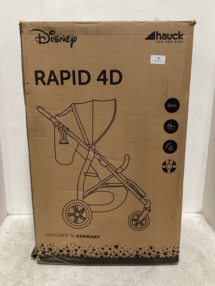 HAUCK DISNEY RAPID 4D PUSHCHAIR IN PINK - RRP £170