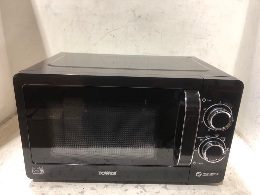 TOWER 20L 800W MANUAL MICROWAVE OVEN BLACK