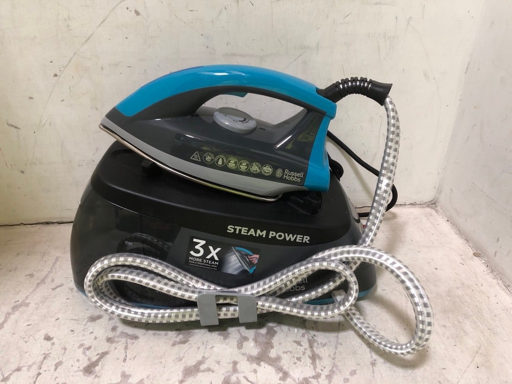 RUSSELL HOBBS STEAM POWER IRON IN BLUE/WHITE