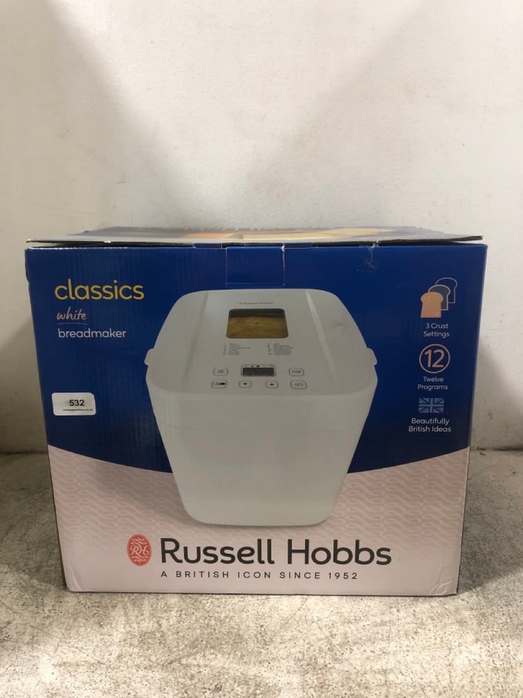 RUSSELL HOBBS CLASSICS WHITE BREADMAKER